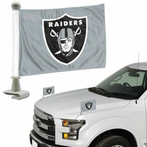 Oakland Raiders NFL Ambassador Car Flags